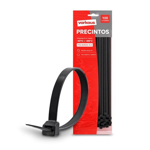 Precinto 100 mm x 2,5 mm Negro